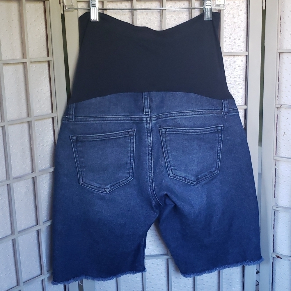 Sonoma 8 denim stretch maternity bermuda shorts - Picture 3 of 4